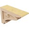 Ekena Millwork 4"W x 12"D x 8"H Classic Mayflower Rough Cedar Woodgrain TimberThane Corbel, Primed Tan CORUR04X12X08MAYRCPR - alternate 2